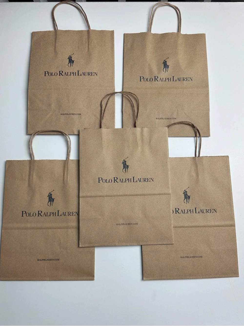 Polo Ralph Lauren Store Paper Shopping Bags 4 Large and 5 Small Bags